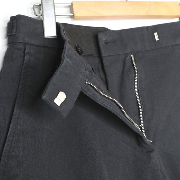 COS Wide Straight Leg Ankle Pant Trousers Black Stretch Minimalist Clean Girl - Picture 9 of 12